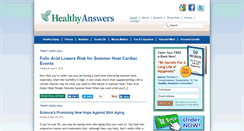Desktop Screenshot of healthyanswers.com