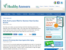 Tablet Screenshot of healthyanswers.com